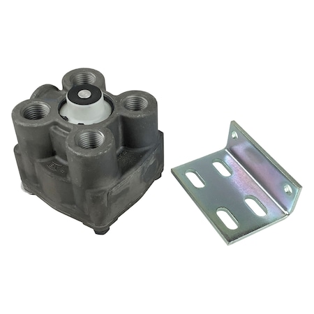 Bendix Valve, Relay, Brake, R-12, Service New, Vertical Delivery Ports, Size 1/2, Crack Pressure 5.5 Psi 65181